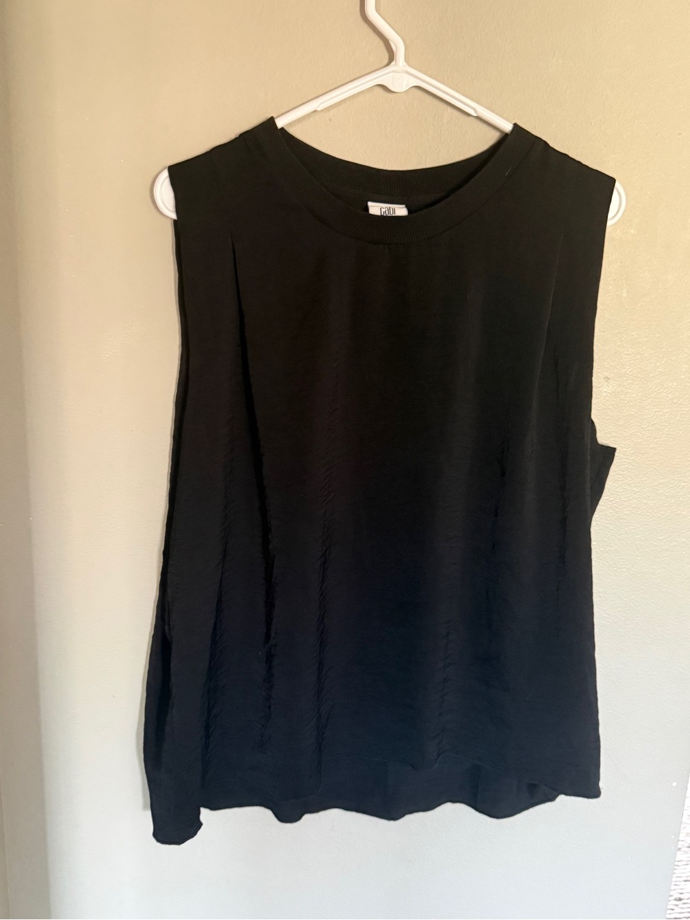 CAbi Black Sleeveless Tank Top
